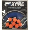 PERLE FOXFIRE RONDE 8,5mm ORANGE sachet de 8