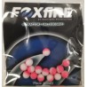 PERLE FOXFIRE RONDE 6,5mm BLANC/ROSE sachet de 12