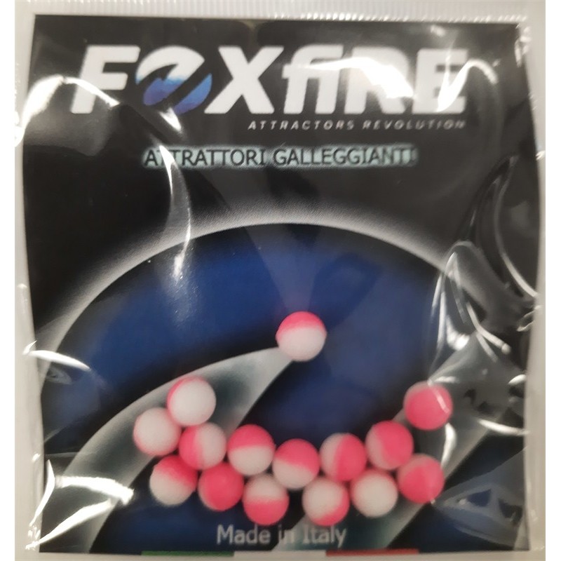 PERLE FOXFIRE OVALE 6,5mm BLANC/ROSE