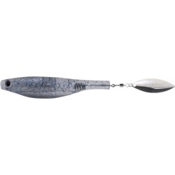 LEURRE HYPERLASTICS DARTSPIN 3 1/2 SMOKE BLUE - SILVER non monté--ndd