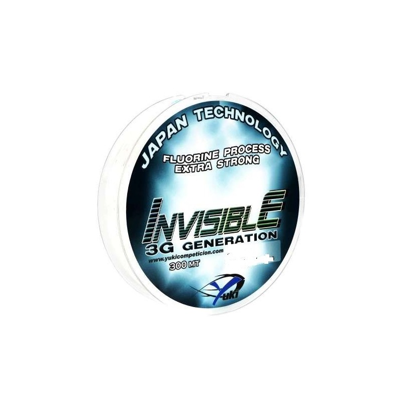 NYLON YUKI INVISIBLE TRANSPARENT 0.49 MM 28,85 kg - 300 MT