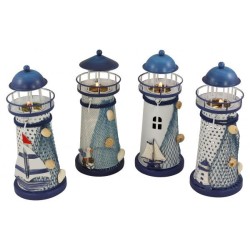 PHARE METAL PAINT - 18CM x 7,5CM - MOTIF ALEATOIRE