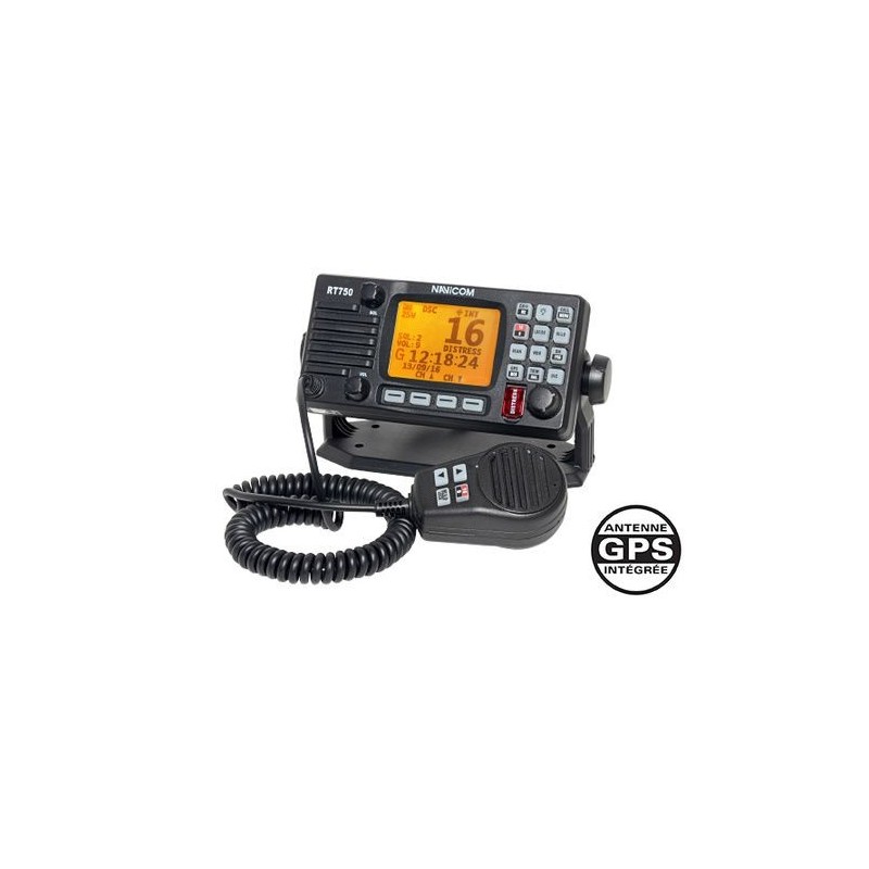 VHF FIXE NAVICOM ASN RT750 V2 AVEC ANTENNE GPS INTEGREE