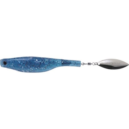 LEURRE HYPERLASTICS DARTSPIN 7 SEE THROUGH BLUE - SILVER non mont瞭--ndd