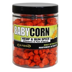 Pellets Baby Corn- 200gr - Hemp and Bun spice - Orange FUN FISHING