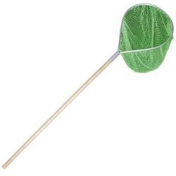 HAVENET NYLON VERT 35 CM MANCHE BOIS - CREVETTE BOUQUET