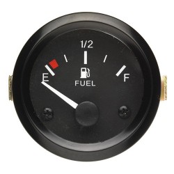 Cadran niveau de carburant 240-33 Ohms - Afficheur 52 mm - Fond noir