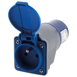 Adaptateur monobloc P17 - Prise CEE femelle - P17 male - SPECIAL PORT