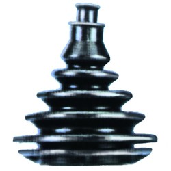Soufflet passe cable caoutchouc noir - 42 mm perçage