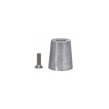 ANODE EMBOUT ARBRE D.40 CONIQUE A CLAVETTE