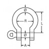 MANILLE LYRE INOX  A4 ø4mm (les 2) 