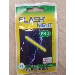 Batonnet lumieux pour scion de canne - FLASH' NIGHT - FN3 - 6.0 mm x 50 mm 