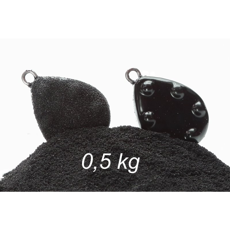 PACK REVETEMENT PLOMB - Gros Grain  NOIR 500grs POUDRE