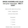 BRIDE ASSEMBLAGE 30x30 mm pour remorque - MECT-02001