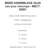 BRIDE ASSEMBLAGE 30x30 mm pour remorque