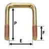 BRIDE ASSEMBLAGE 80x80 mm pour remorque - MECT-02005