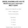 BRIDE ASSEMBLAGE HAUTE 60x30 mm pour remorque - MECT-02007