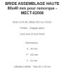 BRIDE ASSEMBLAGE HAUTE 80x40 mm pour remorque