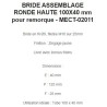 BRIDE ASSEMBLAGE HAUTE 100X40 mm pour remorque - MECT-02011