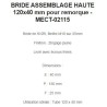 BRIDE ASSEMBLAGE HAUTE 120x40 mm pour remorque