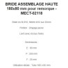 BRIDE ASSEMBLAGE HAUTE 180x80 mm pour remorque - MECT-02118