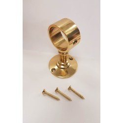 Support main courante anneau laiton pour cordage - 30 mm