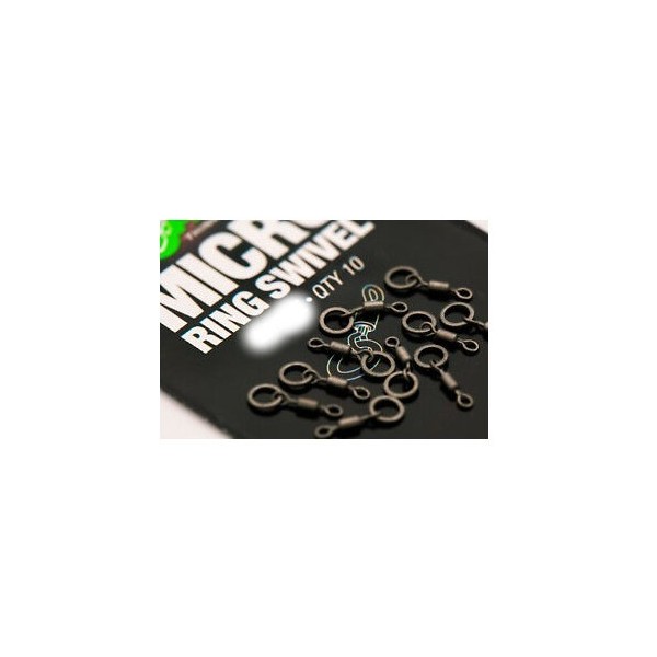 Sachet De 10 émerillons KORDA Micro Rig Ring Swirl – Taille Large (Neuf)