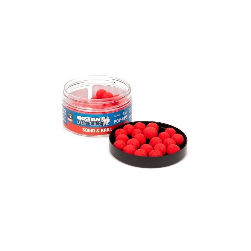 BOUILLETTES POP UPS 12 MM NASH SQUID KRILL 30G  ---