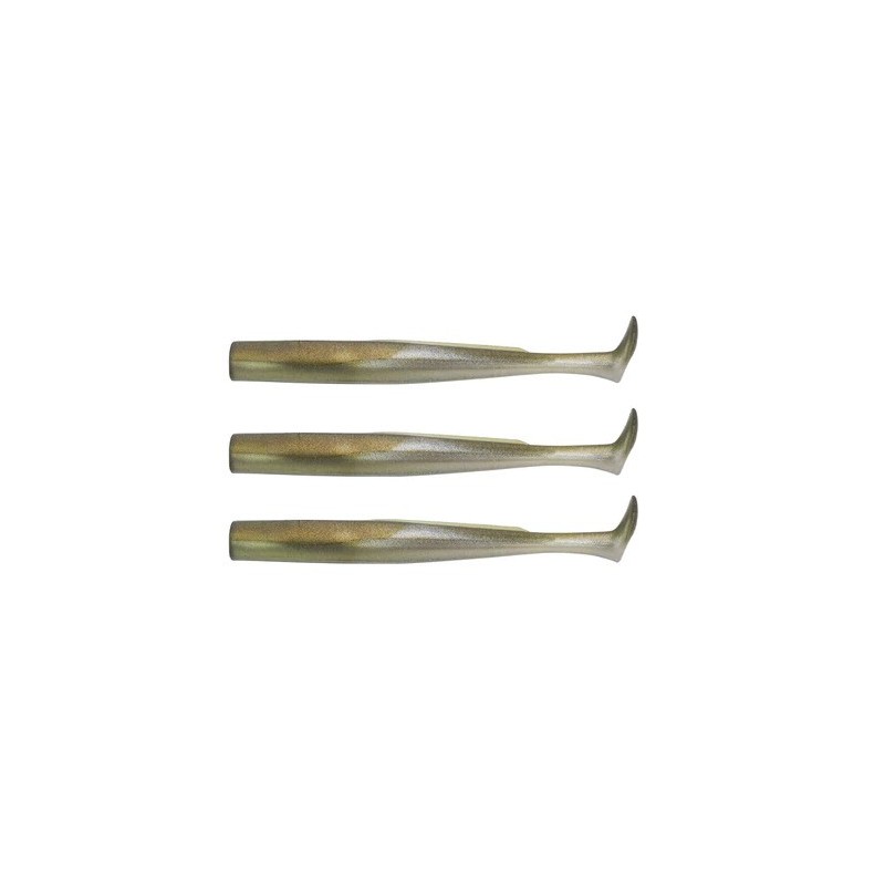 LEURRES FIIISH CRAZY PADDLE TAIL 120 - 3 corps - KHAKI - CPT120