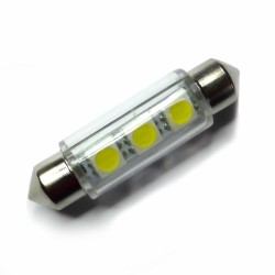 AMPOULE LED navette 44 mm 12 V 180 lumens  LOT DE  2