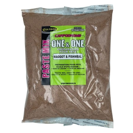 One & One (Préparation pour pâte) - 500g - Maggot fishmeal FUN FISHING 