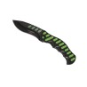 COUTEAU PLIANT HERBERTZ ALU NOIR VERT 12.5CM