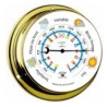 Baromètre - Laiton - 115 mm - Fond Couleurs - en stock - Horloge et Baromètre