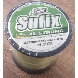 NYLON SUFIX XL STRONG 600M 0.40MM - 13 KG - LEMON GREEN