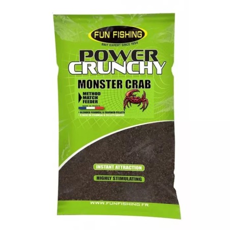 Amorce Power Crunchy - Sac 2Kg - Monster Crab- FUN FISHING 