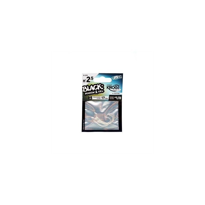 Hamecons Fiiish Black Minnow BM105 - Sachet de 4 ---