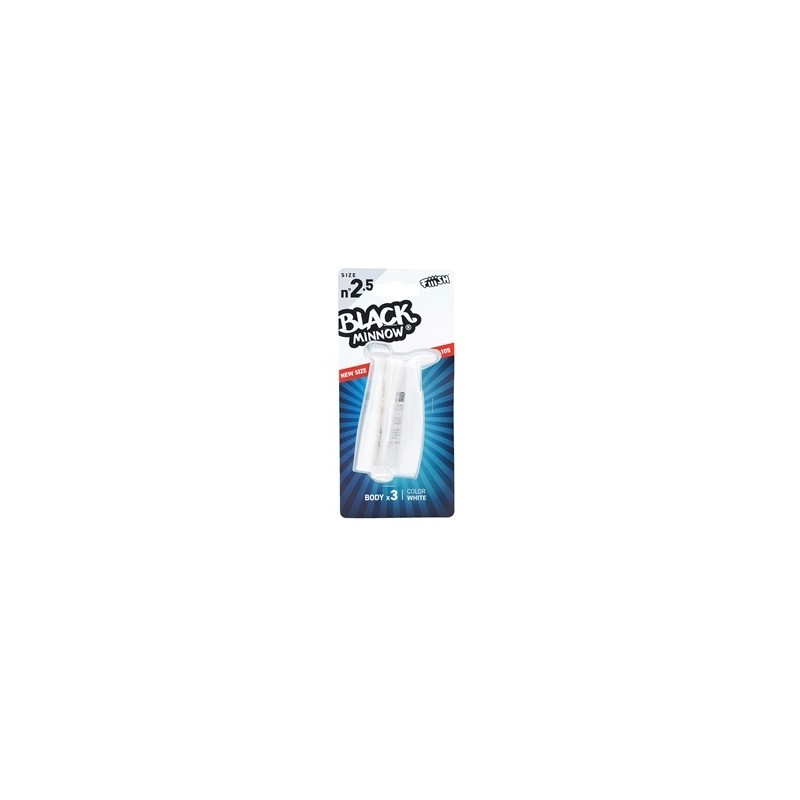 LEURRE FIIISH 3 CORPS BLACK MINNOW BM105 BLANC ---