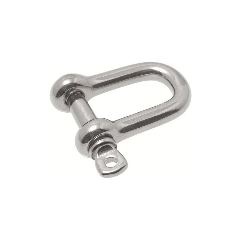 Manille droite inox - Ø 4 mm - Blister de 2