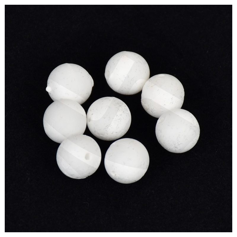 PERLES SUNSET FLOTTANTES BLANCHES RONDES 8MM 