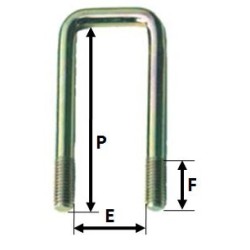 BRIDE ASSEMBLAGE HAUTE 165x40 mm pour remorque - MECT-02119 ---