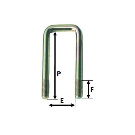 BRIDE ASSEMBLAGE HAUTE 165x40 mm pour remorque - MECT-02119 ---