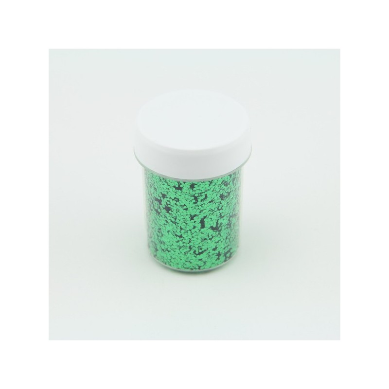 Paillettes rondes Citron Vert 0,4mm  40 ml  pour plastique liquide - PLSPAI39