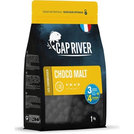 Bouillettes Choco Malt - 15 mm - 1kg - CAP RIVER