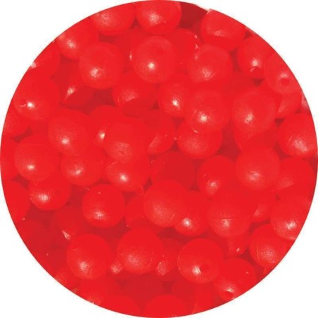 PERLES BALAI 5 mm - FLUO ROUGE - sachet de 50