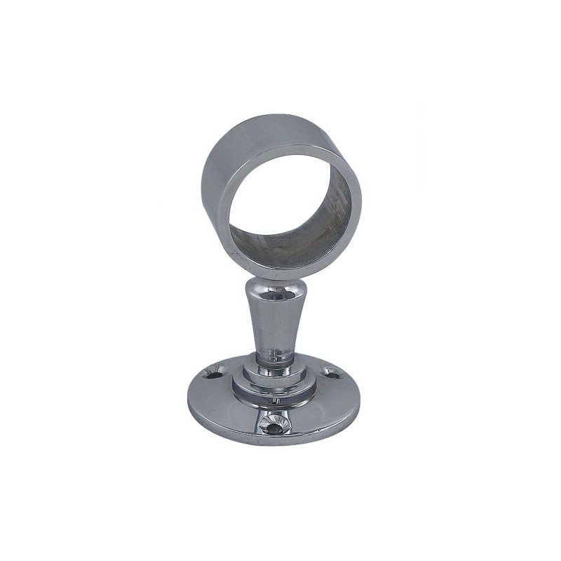 Support main courante anneau laiton chromé  pour cordage - 30 mm 