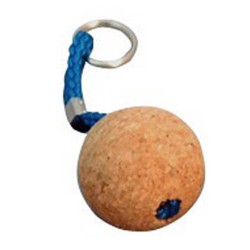Porte-clés liège FLOTTANT une boule - Ø 50 mm
