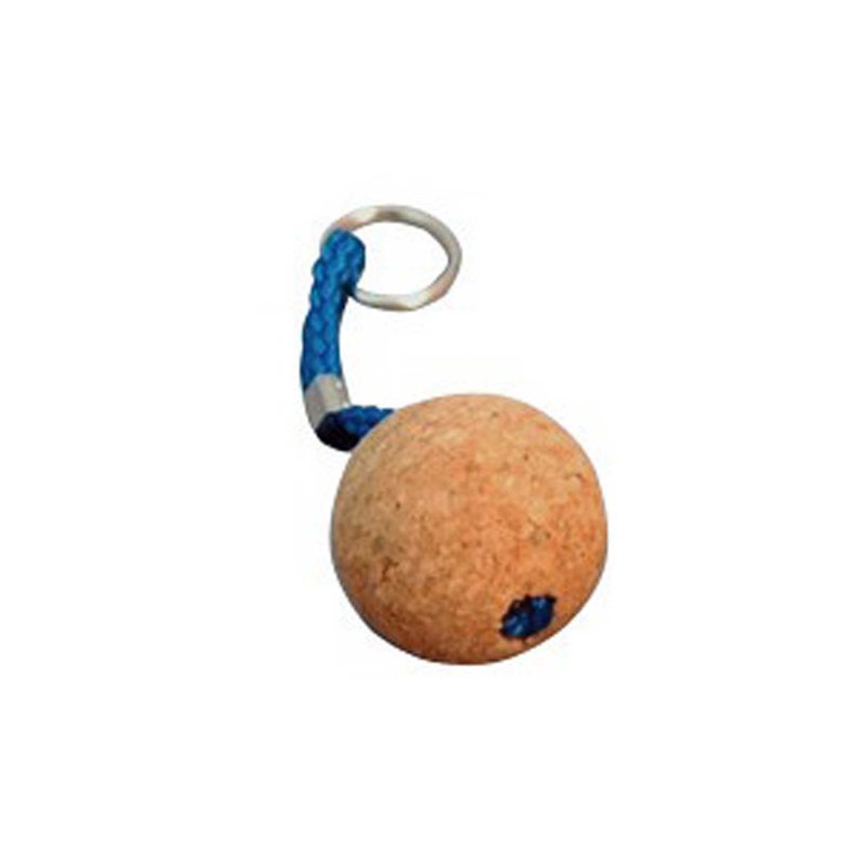 Porte-clés liège FLOTTANT une boule - Ø 50 mm