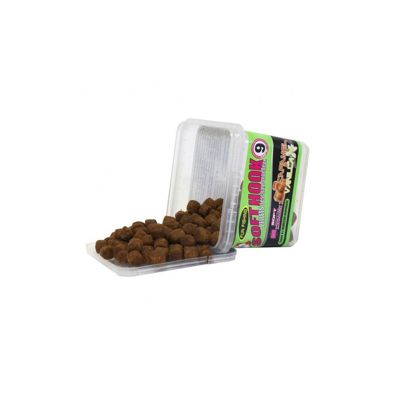 Soft Hooks Pellets - 105gr - 6mm - Caramel et Vanilla - FUN FISHING 
