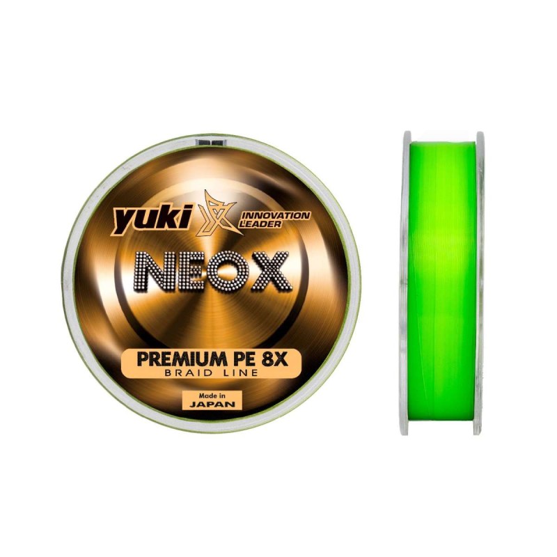 TRESSE YUKI NEOX PREMIUM 8X BRAID PE 1.5 - 0.18MM 13,5 kg - 135M CHARTREUSE