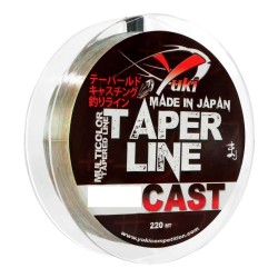Nylon Conique Yuki TAPER LINE CAST 220 mètres de 0,26 à 0,47 mm ---